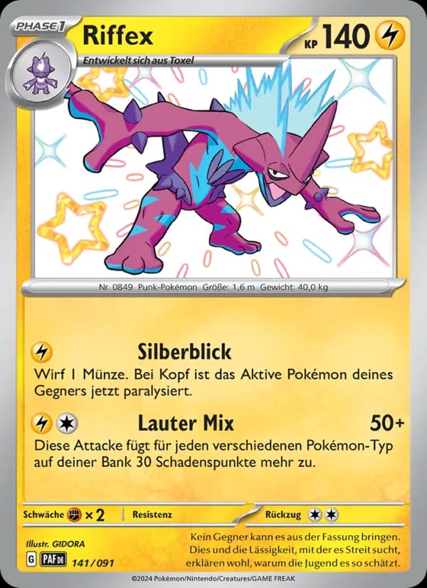 Riffex card in German