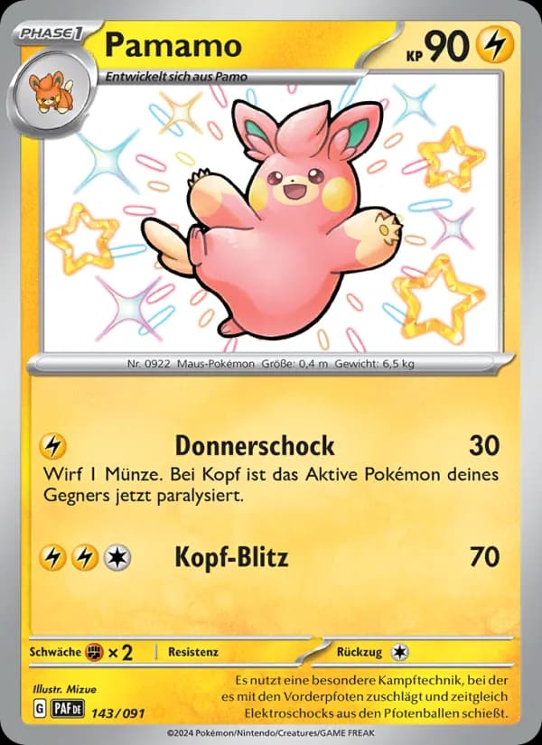 Pamamo card in German