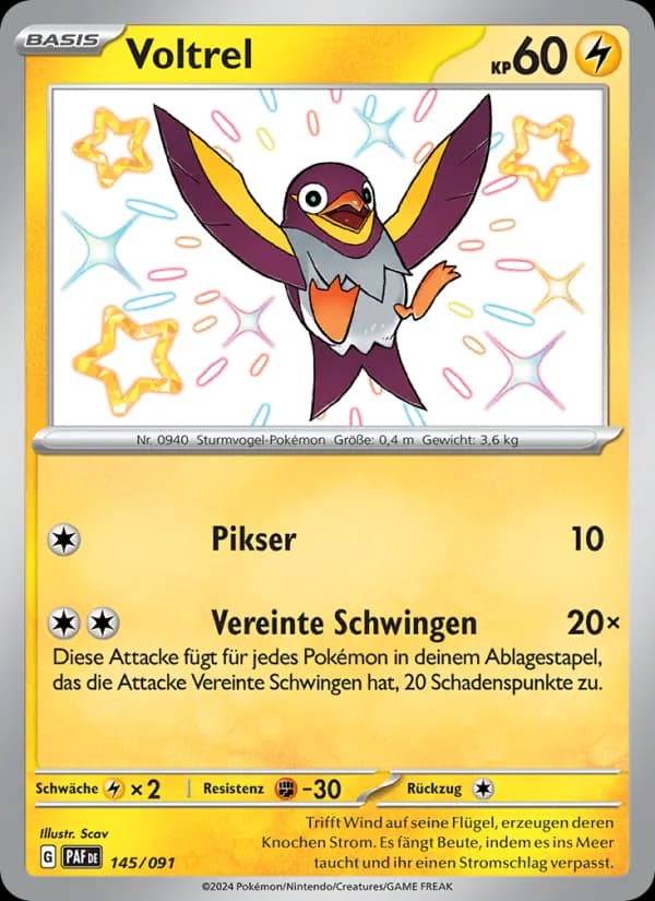 Voltrel card in German