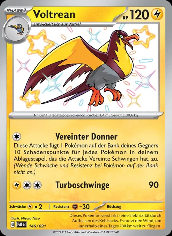 Voltrean card in German