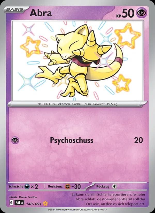 Abra card in German