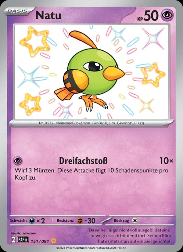 Natu card in German