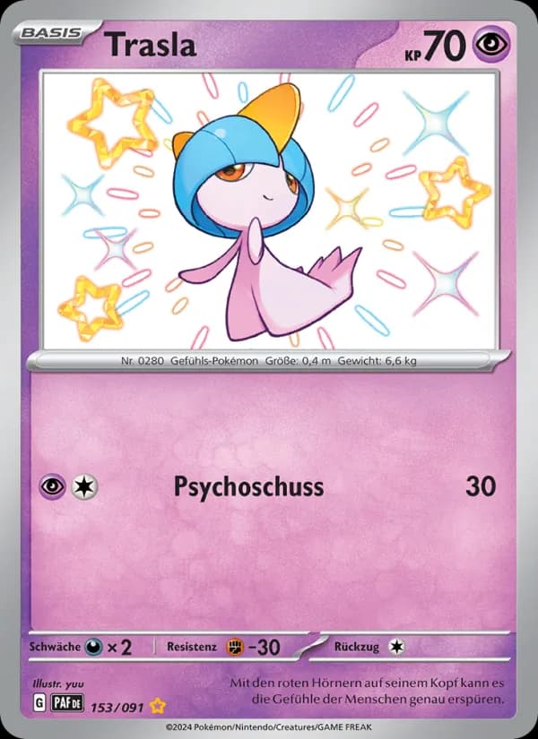 Trasla card in German