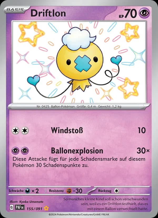 Driftlon card in German