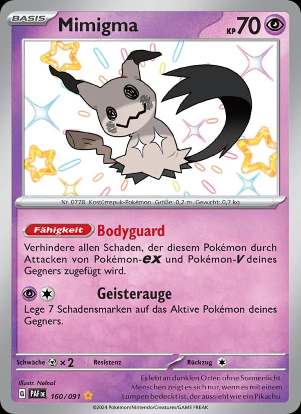 Mimigma card in German