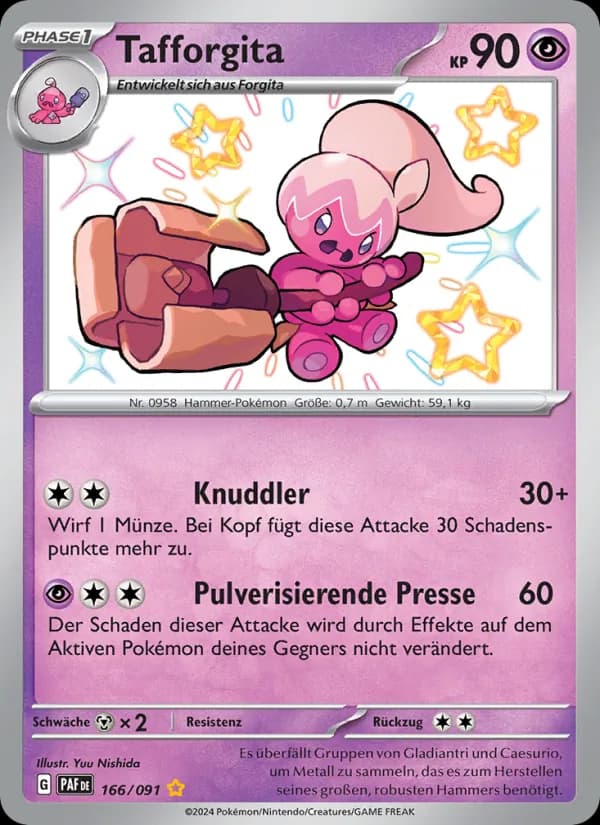 Tafforgita card in German