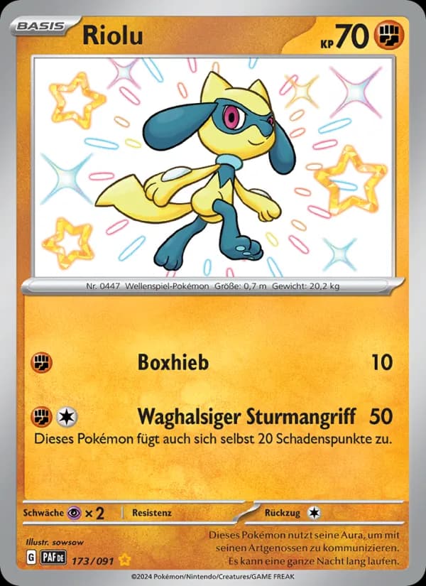 Riolu card in German