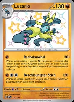 Lucario card in German
