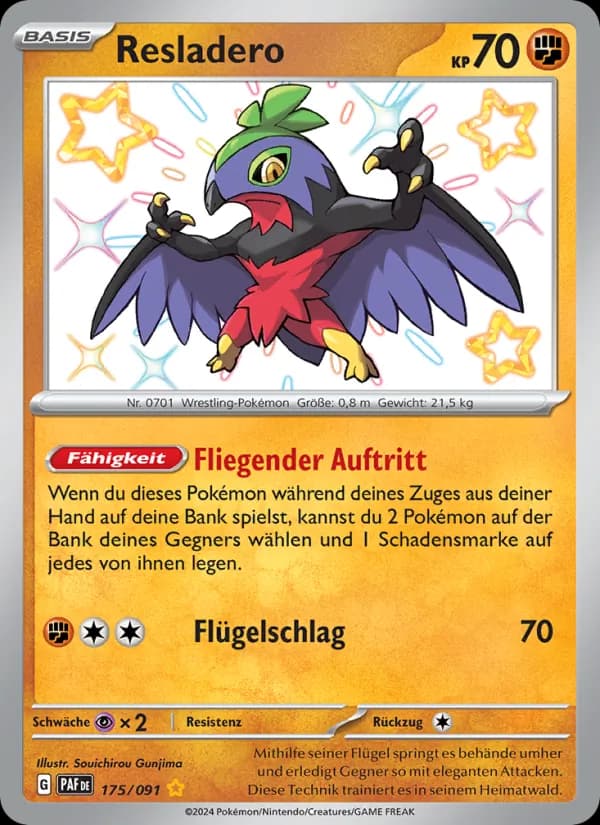 Resladero card in German