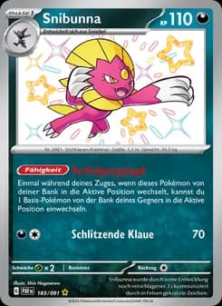 Snibunna card in German