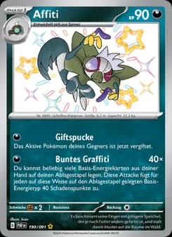 Affiti card in German