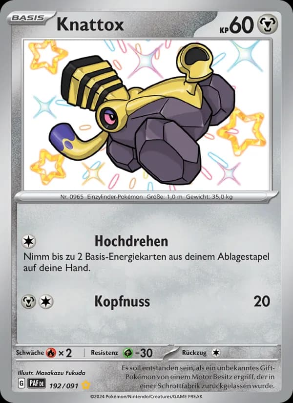 Knattox card in German
