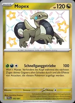 Mopex card in German