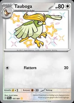 Tauboga card in German
