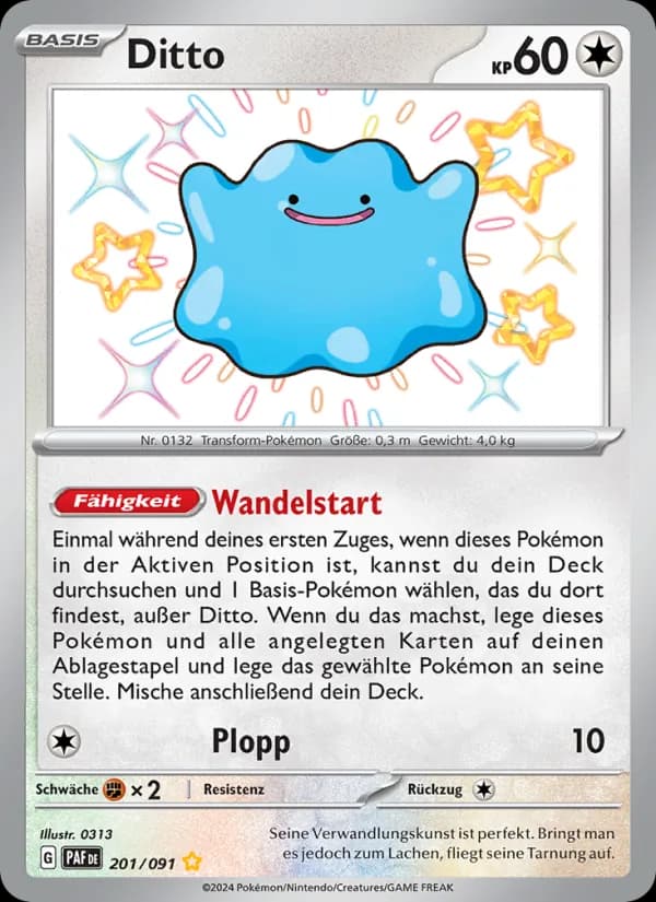 Ditto card in German