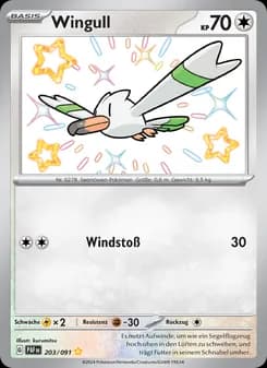Wingull card in German