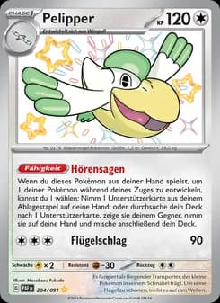 Pelipper card in German