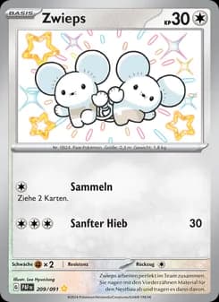 Zwieps card in German
