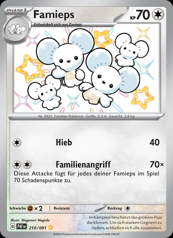 Famieps card in German