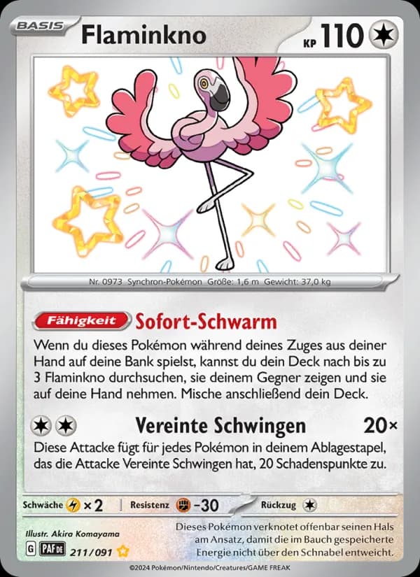 Flaminkno card in German