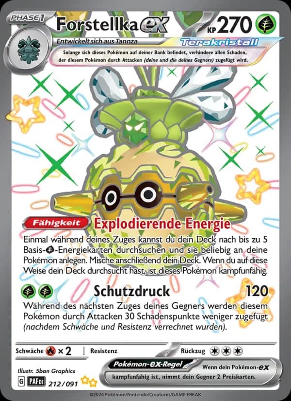 Forstellka-ex card in German