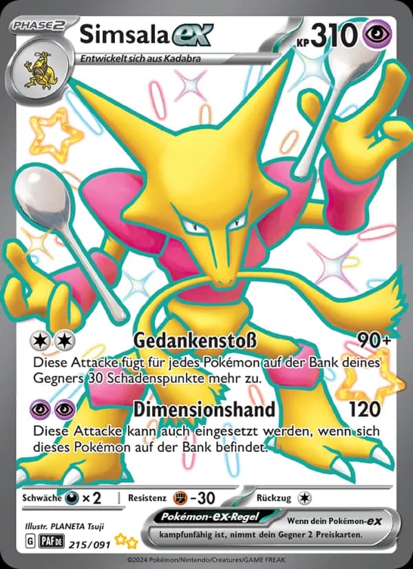 Simsala-ex card in German