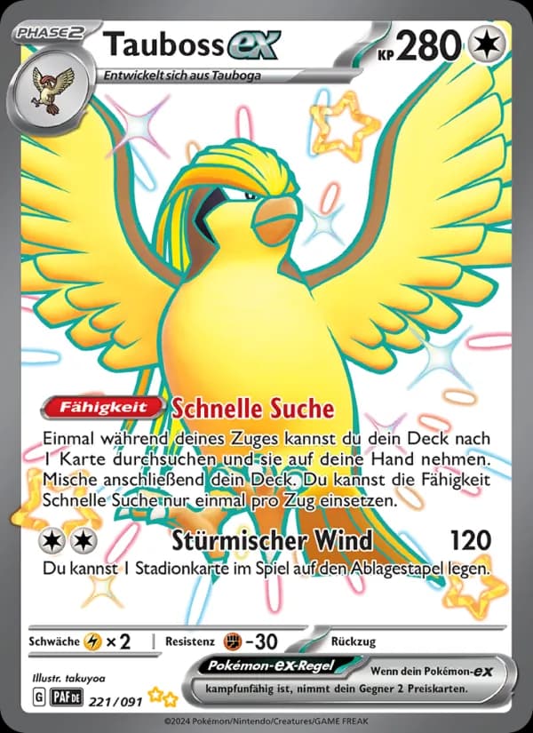 Tauboss-ex card in German