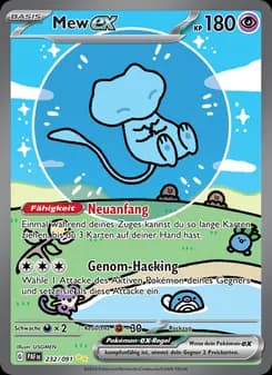 Mew-ex card in German
