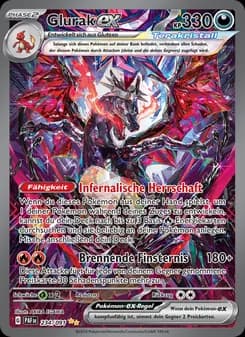 Glurak-ex card in German