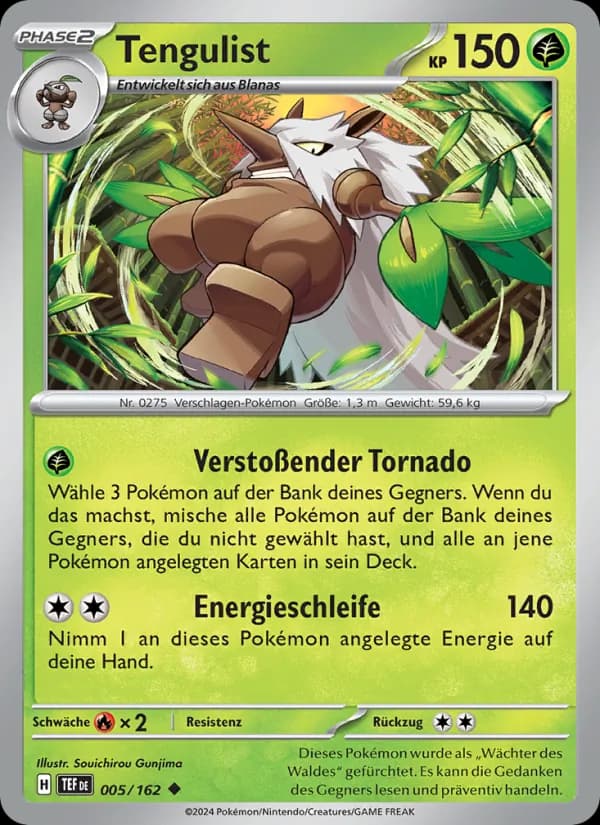 Tengulist card in German