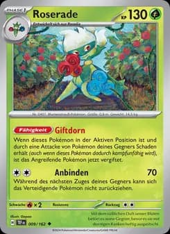 Roserade card in German