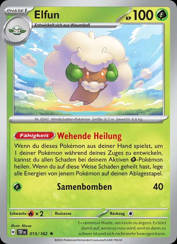 Elfun card in German