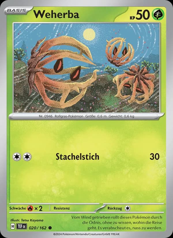 Weherba card in German