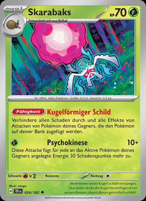 Skarabaks card in German