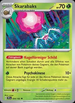 Skarabaks card in German