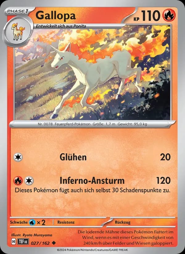 Gallopa card in German