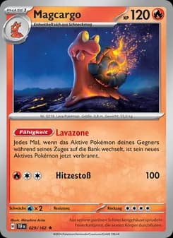 Magcargo card in German