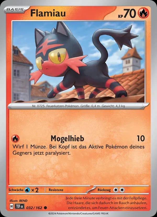 Flamiau card in German