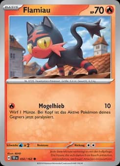 Flamiau card in German