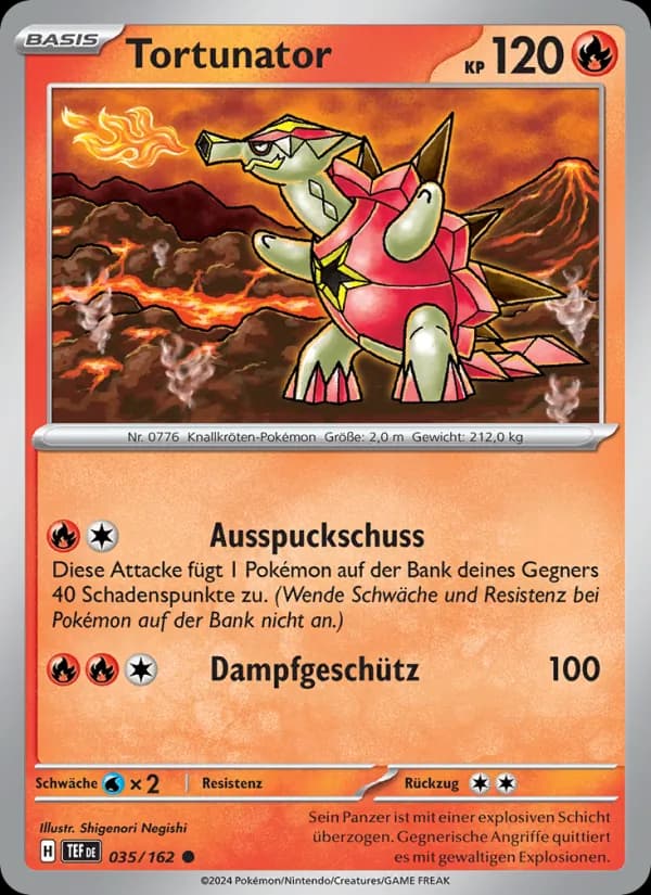 Tortunator card in German