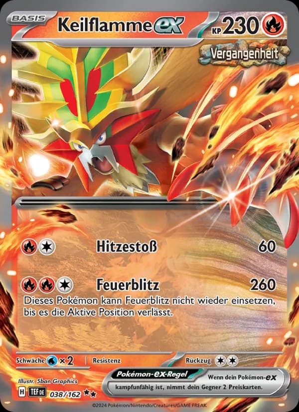 Keilflamme-ex card in German