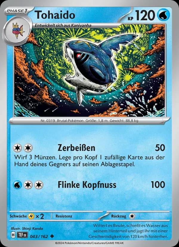 Tohaido card in German