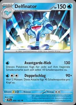 Delfinator card in German