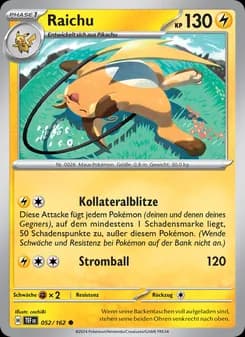 Raichu card in German