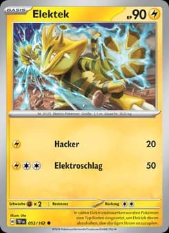 Elektek card in German