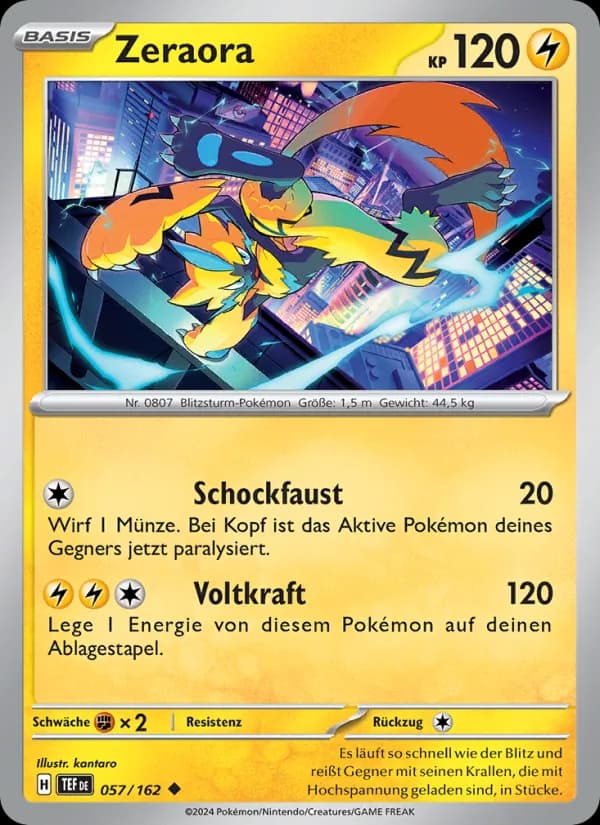 Zeraora card in German