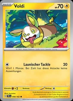 Voldi card in German