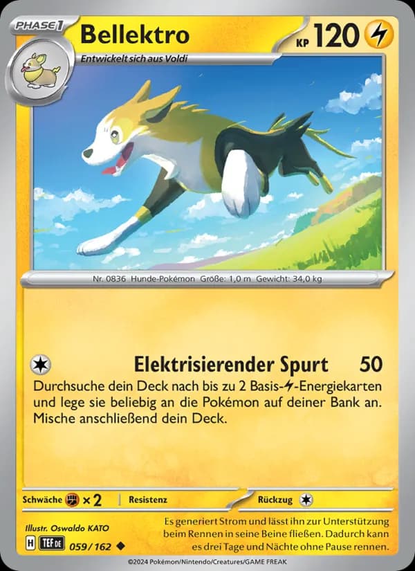 Bellektro card in German