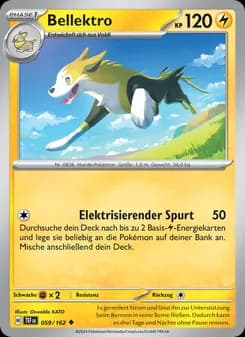 Bellektro card in German