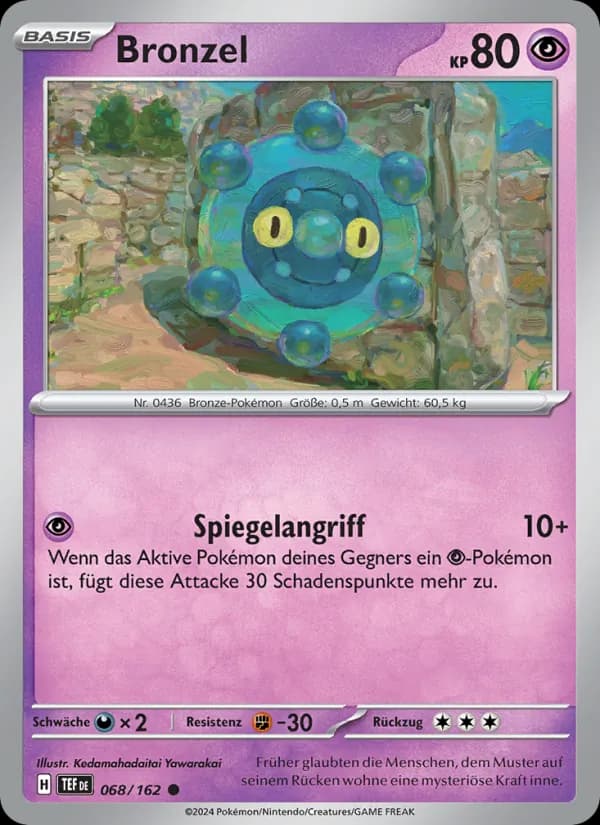 Bronzel card in German